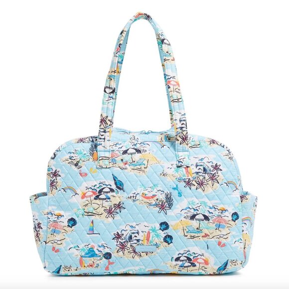 Vera Bradley Medium Traveler in Beach Treasures - Tropical Vacation Bag - NWT - Picture 1 of 9